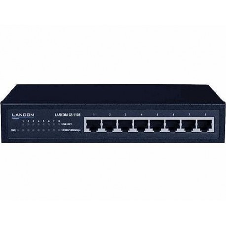 Lancom Switch GS-1108 – kompaktowy przełącznik 8-portowy do sieci LAN