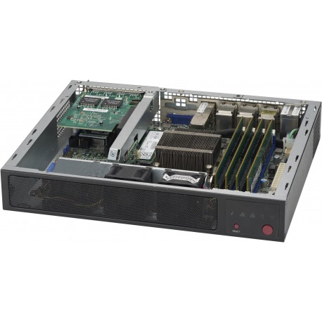 Supermicro CSE-E300 Flex-ATX Chassis, 2x 2.5" Bays, Optional 84W PSU, 36-Month Warranty