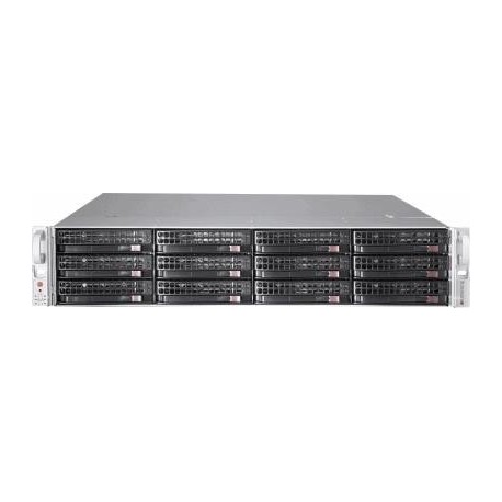SuperChassis 826BAC4-R920LPB 2U Chassis, 12x Hot-Swap, 920W Redundant PSU, 80 Plus Platinum